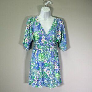 Lilly Pulitzer Parigi Women's Size XS Blue Plumes Skort Romper NWT